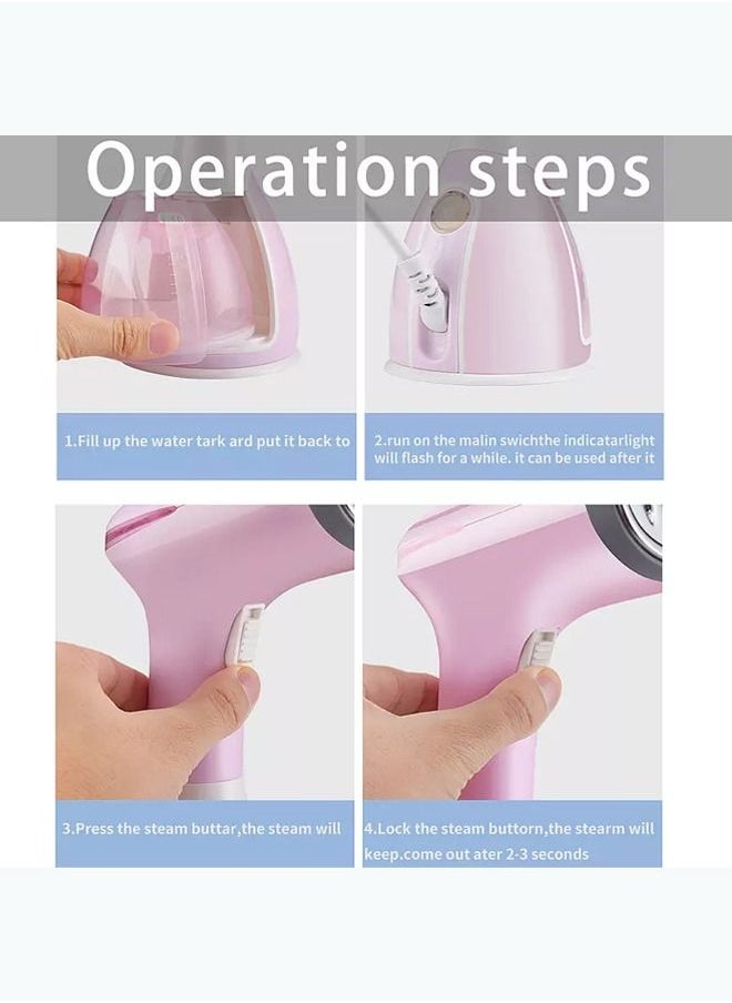 Arabest Portable Travel Garment Steamer,Handheld Fabric Steamer Fast Heat-up, Powerful Garment Clothes Steamer with High Capacity for Home and Travel  - Image 3