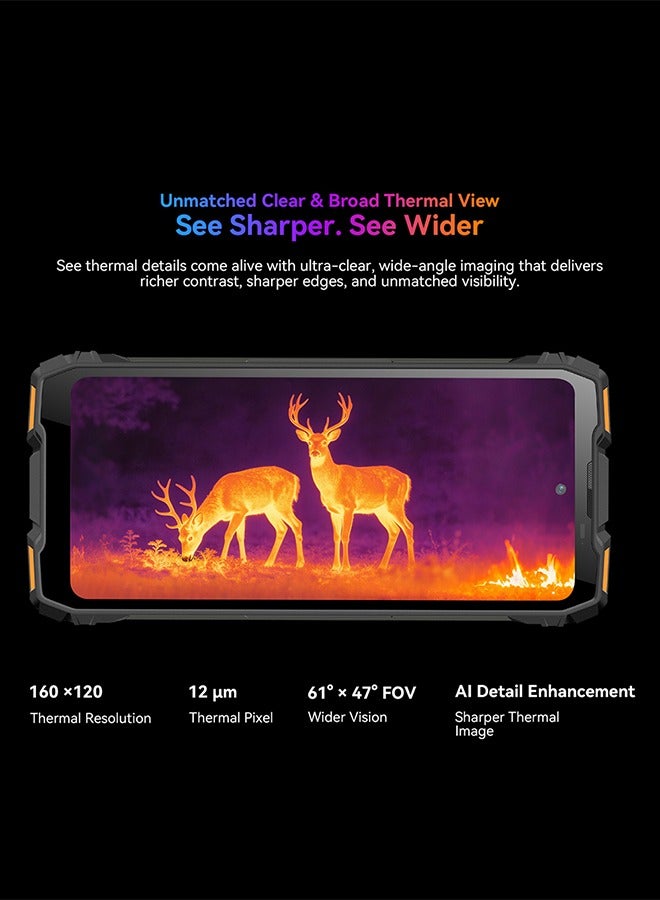 Blackview ROCK 3 Rugged Unlocked Smartphone | 6.78" FHD+ 120Hz 750nits IPS Screen, 8GB RAM+256GB ROM Up to 24GB Expand RAM, Octa Core MT8781, IP68 Waterproof Shockproof Dustproof Rugged Mobile, Dual Band WiFi BT5.2, 4G LTE Global Bands, Black - Image 2