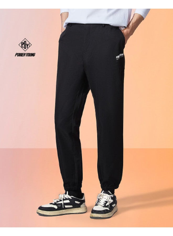 HLA New Street Trend Series】spring And Autumn Hot Loose Soft Cuffed Men's Casual Pants Sweatpants - Image 1