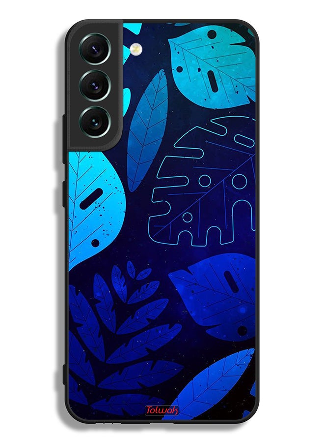 Tolwak Samsung Galaxy S22 5G Protective Case Cover Leaves Pattern - Image 3