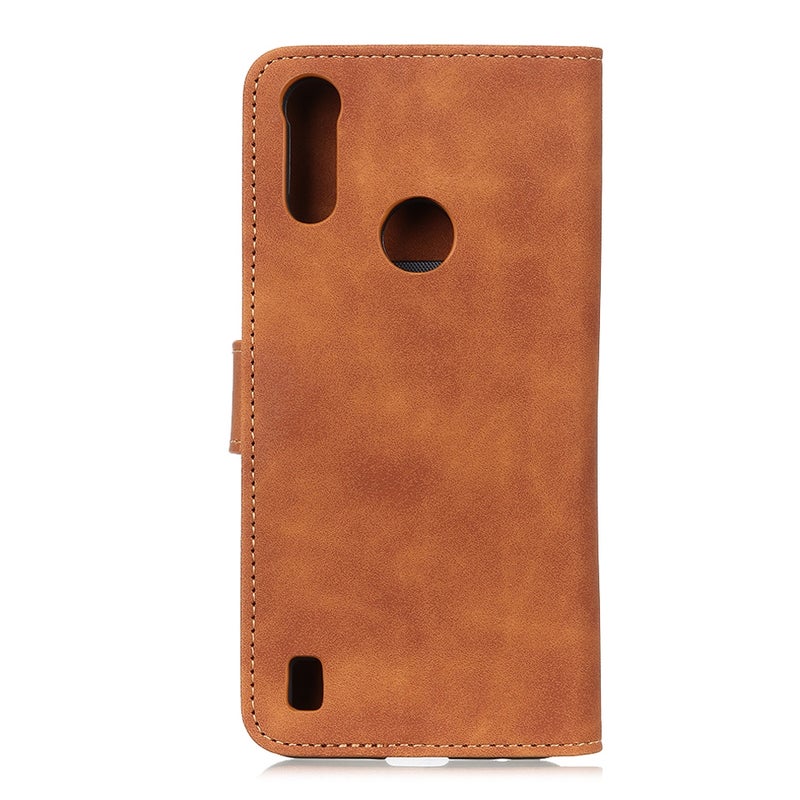 HuHa Case Cover For Motorola Moto E7 Power / E7i Power / Lenovo K13 KHAZNEH Retro Texture PU + TPU Horizontal Flip Leather Case with Holder & Card Slots & Wallet(Brown) - Image 3