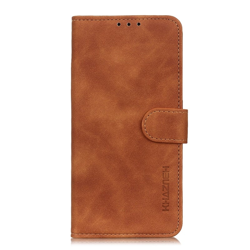 HuHa Case Cover For Motorola Moto E7 Power / E7i Power / Lenovo K13 KHAZNEH Retro Texture PU + TPU Horizontal Flip Leather Case with Holder & Card Slots & Wallet(Brown) - Image 2