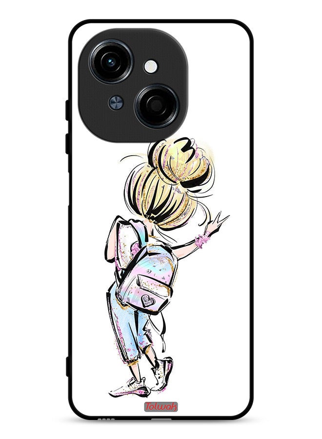 Tolwak Tecno Spark Go 1 4G Protective Case Cover Back To School Girl Art - Image 1