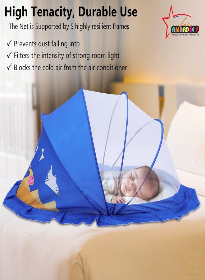 Amardeep Big Foldable Mosquito Net | Bottomless Baby Mosquito Tent with Multiple Cute Digital Prints | Insect Protection Canopy for Newborns & Toddlers | Portable & Breathable Net (Baby Astronaut) - Image 3