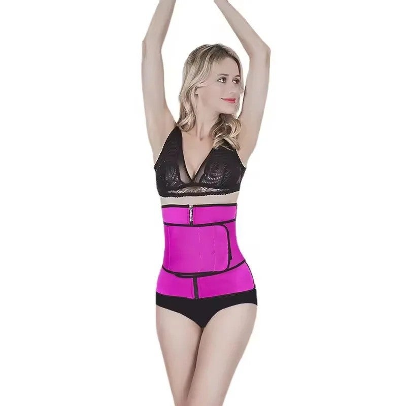 Bluejw Women's Neoprene Waist Trainer - Hot Slimming Waist Trimmers for Fitness, Sports & Body Shaping - Velcro Zipper Closure - Image 5