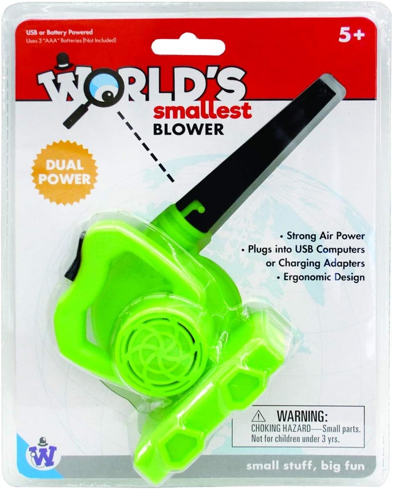, Inc. World's Smallest Blower - Real, Working, Tiny, Dual Powered Leaf Blower
