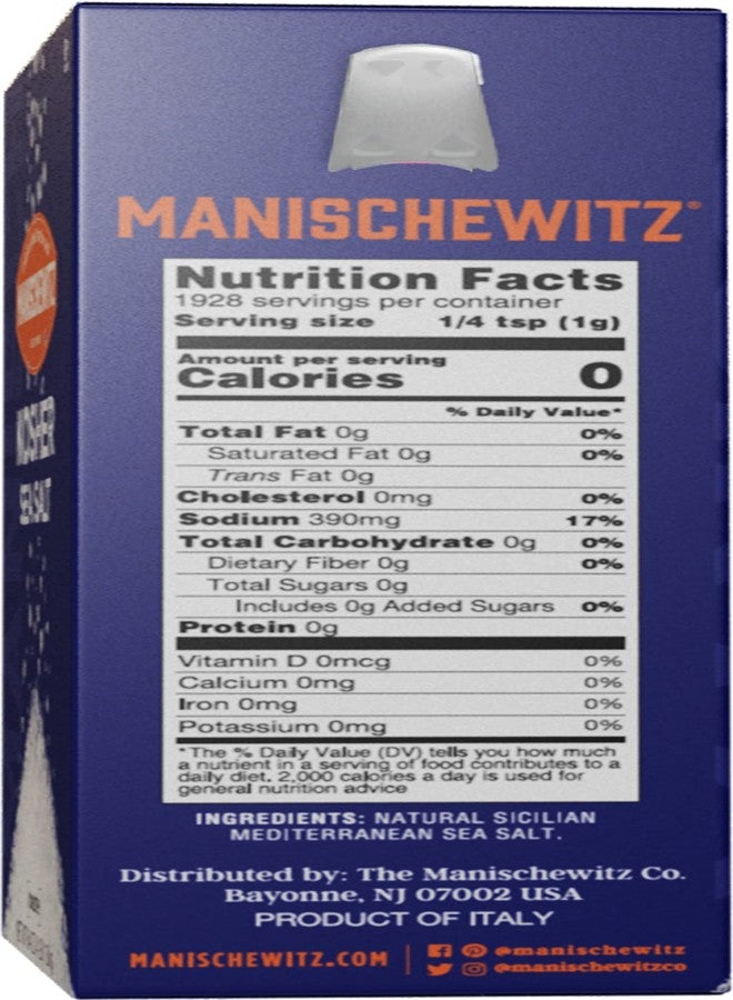 Manischewitz Natural Bulk Kosher Salt, 4lb (2 Pack) 100% Coarse Sea Salt from Sicily Italy | Iodine Free | No Additives or Fillers | The Perfect Salt Grinder Refill | 25% more than 3lb Kosher Salt Box - Image 3