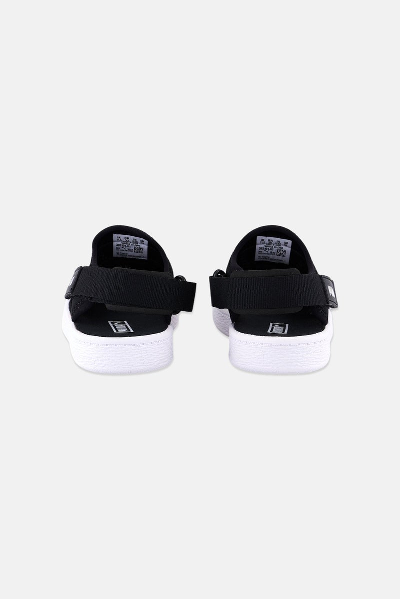 PUMA Kids Girl Light Flex Summer Ps Velcro Outdoor Sandals, Black  - Image 4