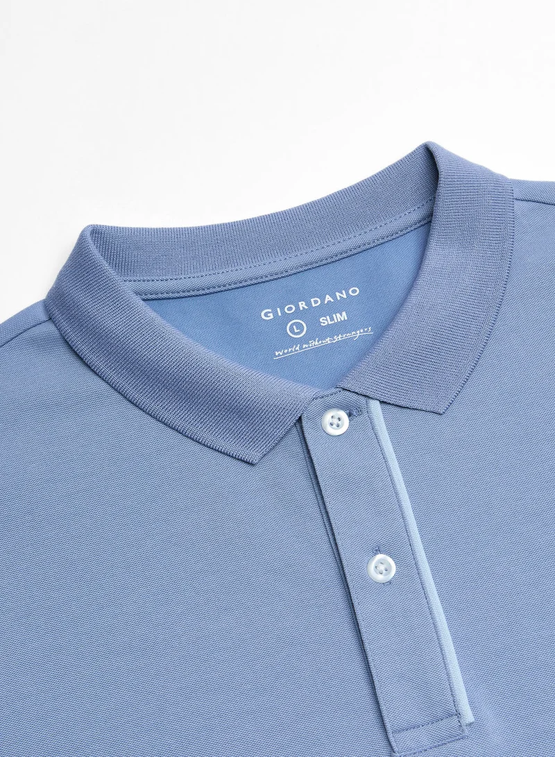 Giordano  Men Slim Cotton Nylon Pique Polo for Men | Best Price UAE