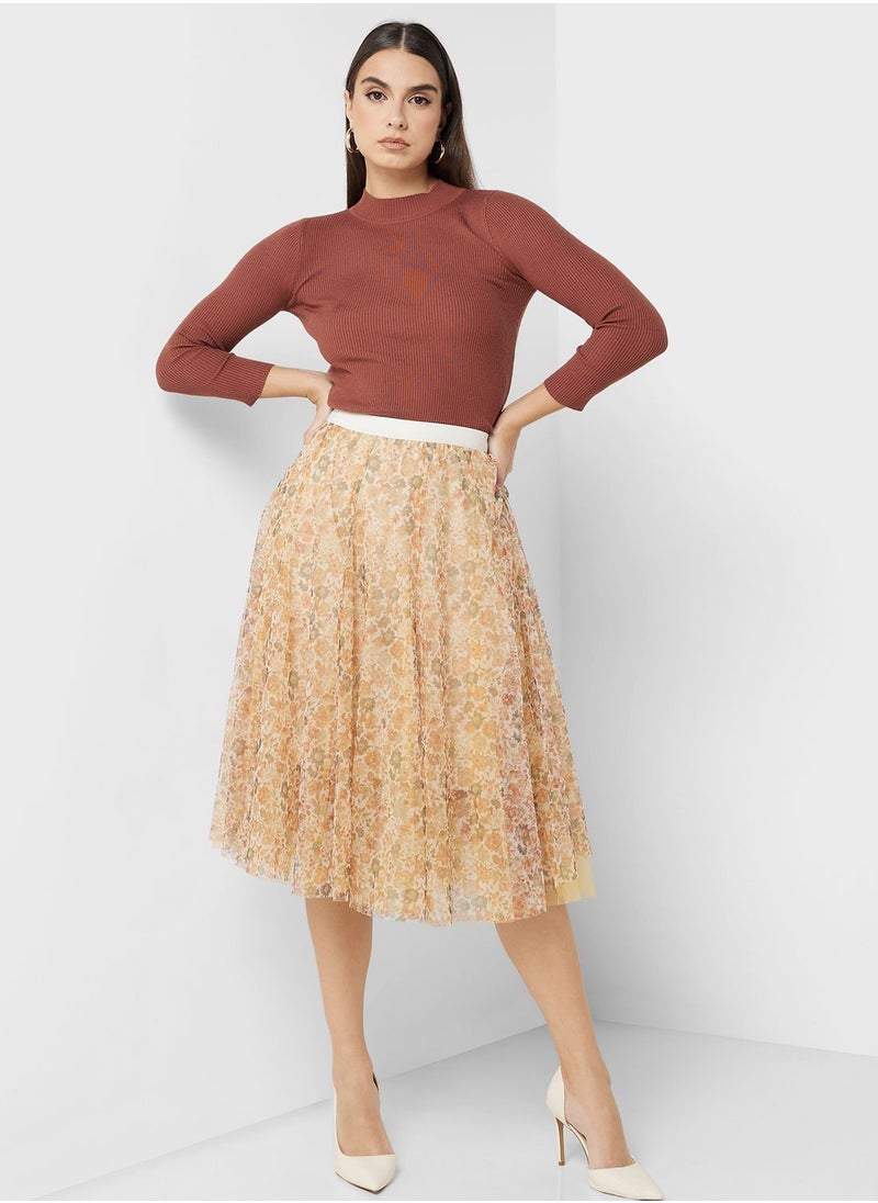 Khizana - Printed Skirt - Image 1