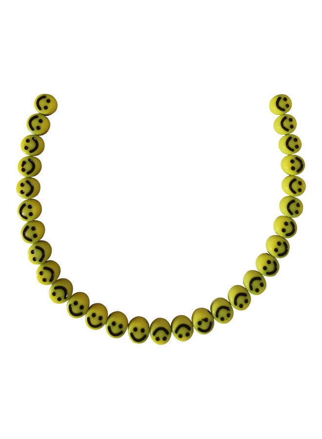 NIBEMINENT 1000-Piece Colourful Smiling Face Spacer Beads .4x.7cm - Image 3