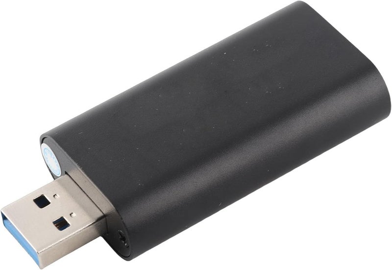 بطاقة التقاط الفيديو والصوت عالية الوضوح، جهاز تحويل HDMI إلى USB 2.0، بطاقة التقاط محمولة بإدخال 4K وإخراج 1080P مع هيكل من سبائك الألومنيوم للبث المباشر والألعاب والتعليم (أسود) - Image 4