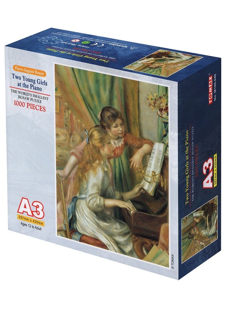 توماكس بازل صغيرة لفتاتان صغيرتان تلعبان على البيانو 1000 قطعة - M100-040 - Image 1