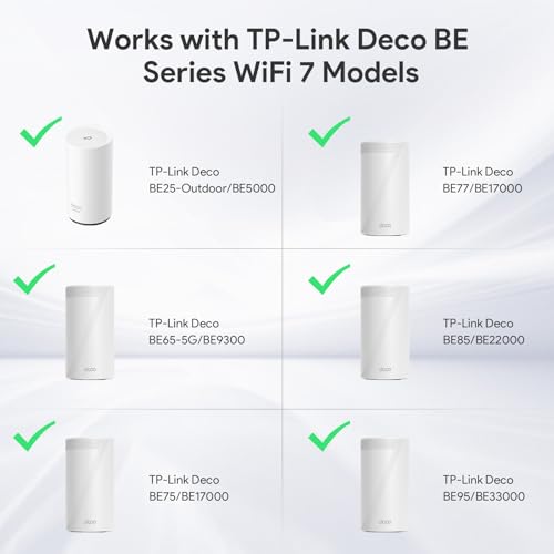 XLTTYWL Deco WiFi 7 Wall Mount Kit, Deco B25-Outdoor/BE65-5G/BE75/BE85/BE95/BE17000/BE22000/BE33000 Router Mount Bracket for TP Decos 7 Tri-Band WiFi 7 Mesh System (White, 1 Pack) - Image 5