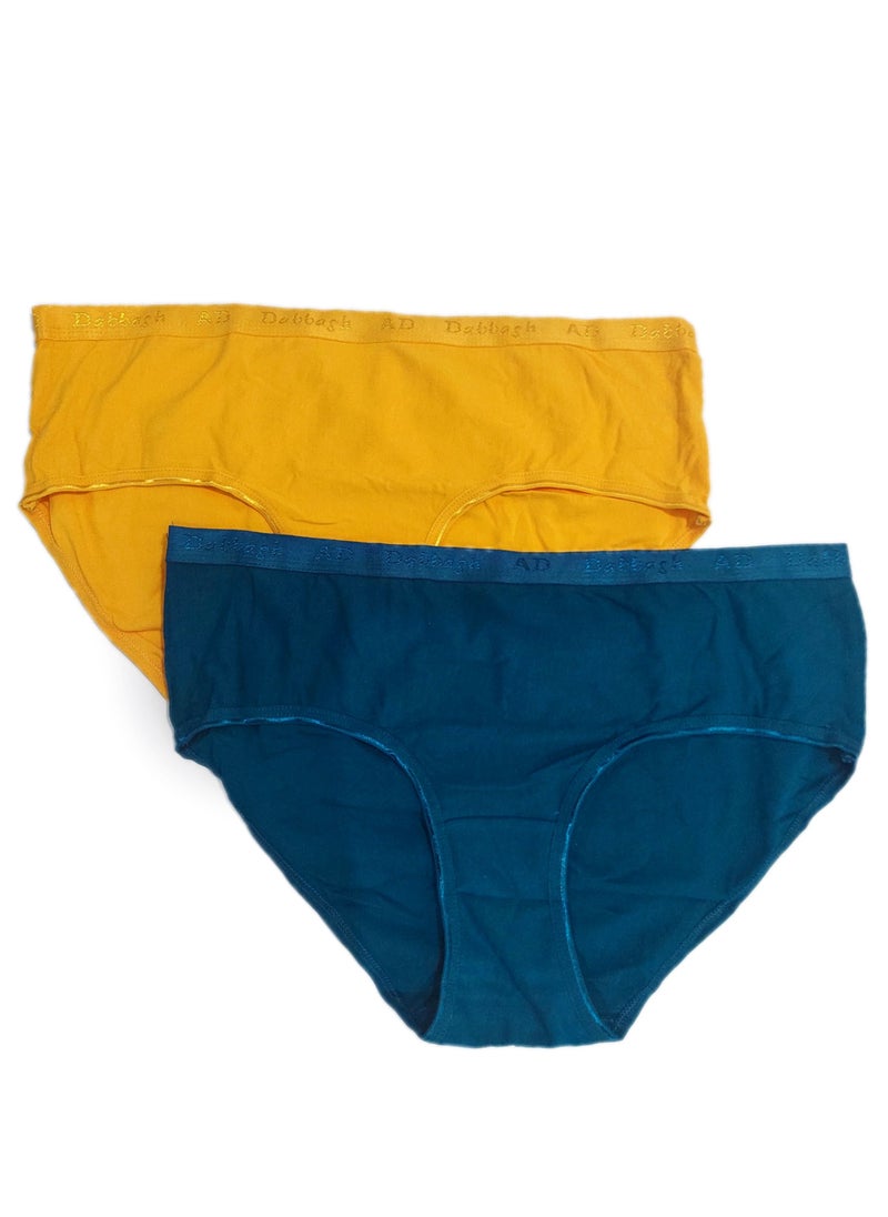 Dabbagh - Set of six women cotton smooth underwear paded panties - Image 1