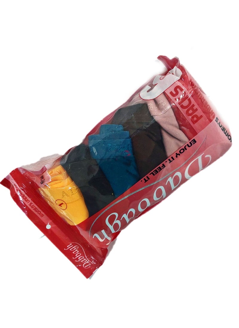 Dabbagh - Set of six women cotton smooth underwear paded panties - Image 1