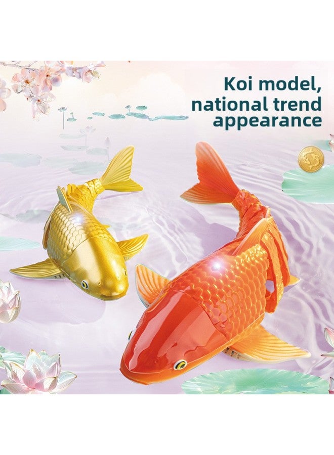 Remote Control Koi Electric Water Can Swing Water Spray Water Remote Control Boat Children Swimming Outdoor Boy Toys-Color:(2.4g) Water Remote Control [red Koi Fish] (fish Bag 3.7v 500mah Soft Pack Battery)-Specification:[standard Single Battery 30 Minutes]  - Image 3