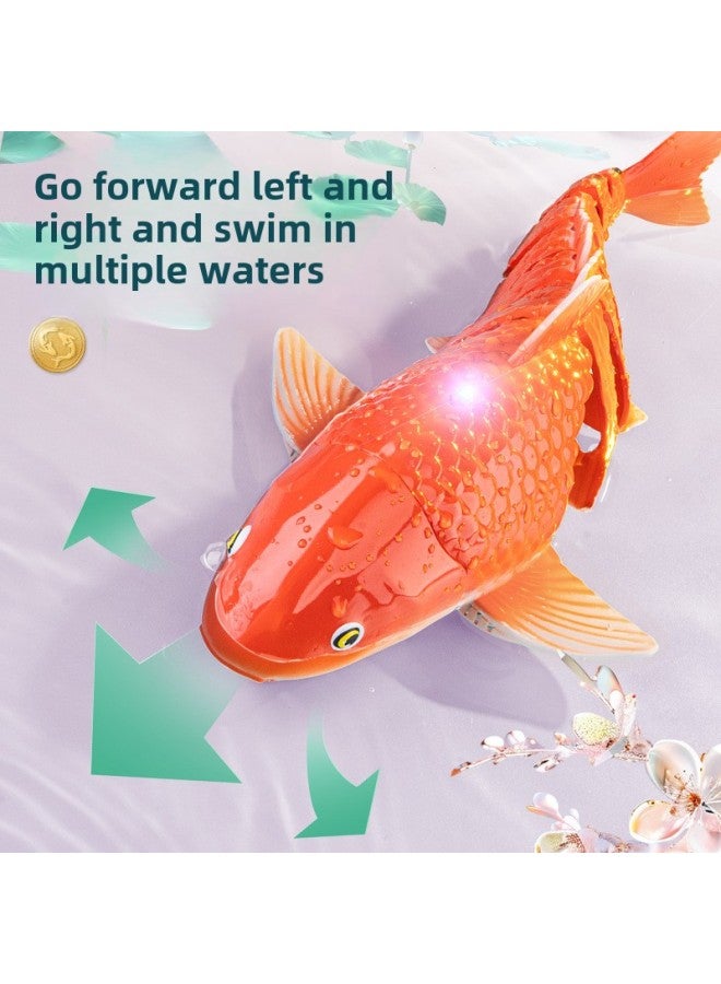 Remote Control Koi Electric Water Can Swing Water Spray Water Remote Control Boat Children Swimming Outdoor Boy Toys-Color:(2.4g) Water Remote Control [red Koi Fish] (fish Bag 3.7v 500mah Soft Pack Battery)-Specification:[standard Single Battery 30 Minutes]  - Image 4