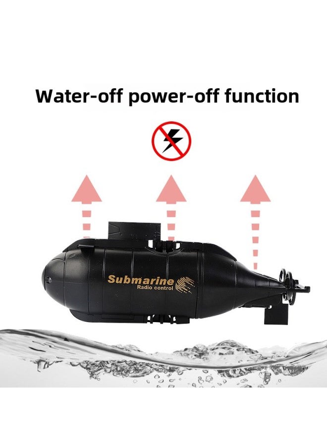 Submarine Toy Artificial Explosion Models Mini Remote Control Submarine Four-six-way Toy Boat Electric Model Leisure Cattle Toy-Color:Lake Blue  - Image 4