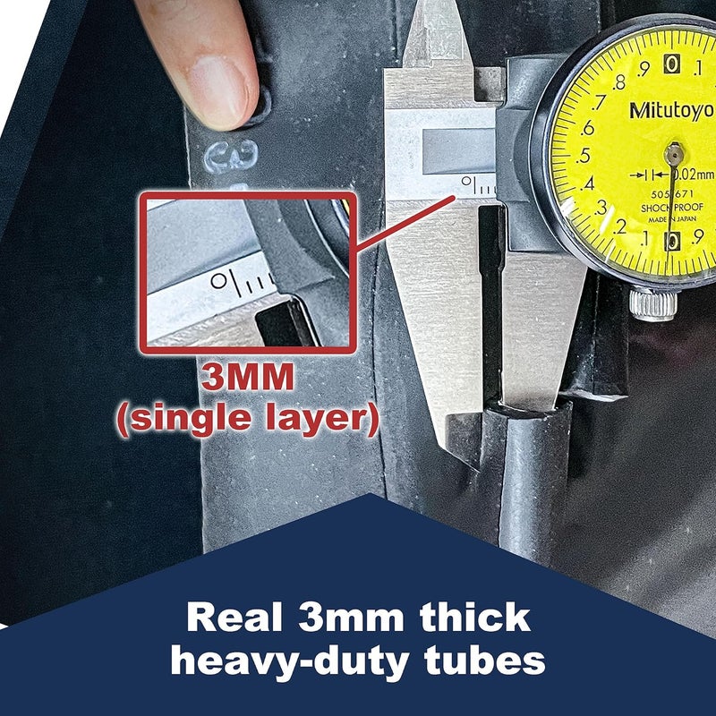 PIVOTRAX Heavy Duty Motorcycle Tube 90/90-21 (3.00 X 21) - 3mm Thick - TR4 Valve - Image 5