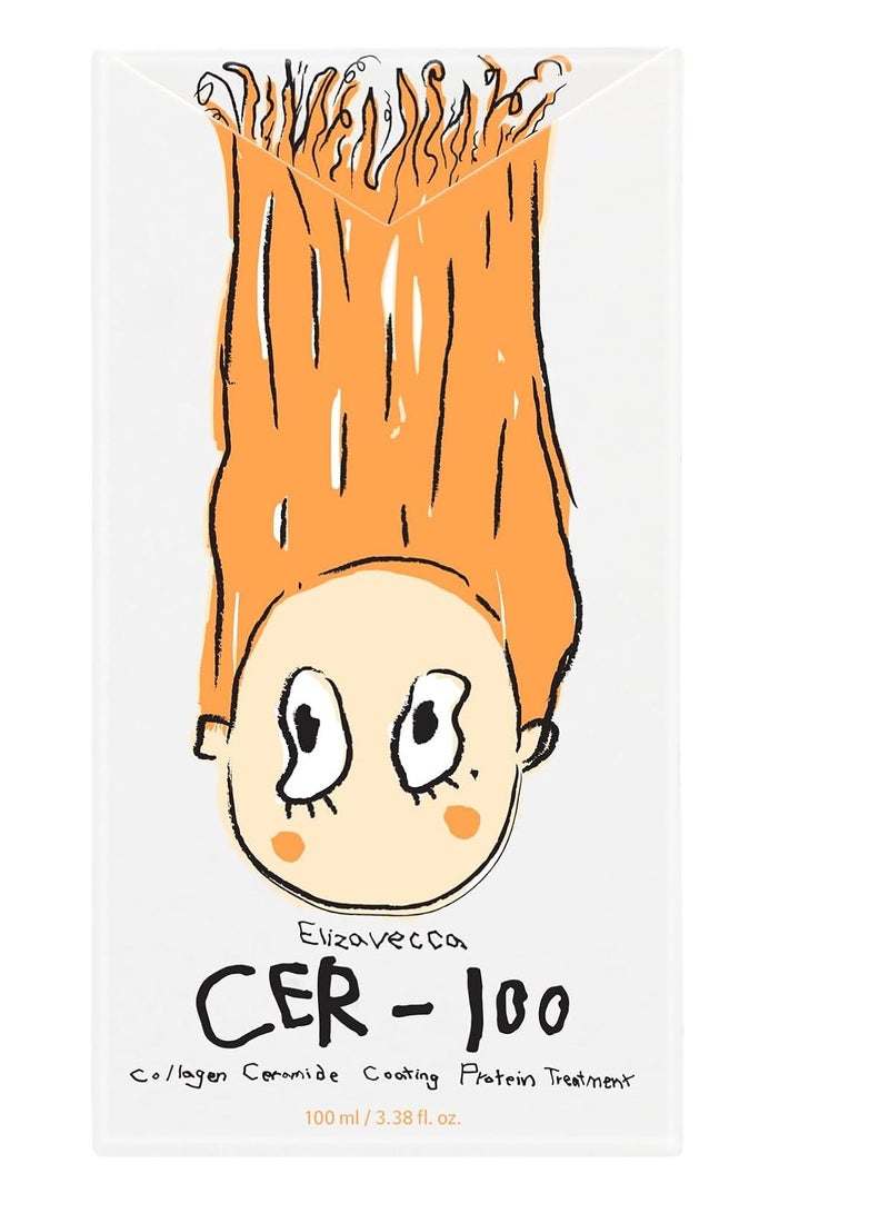 إليزافيكا بروتين معالج للشعر Cer-100 بالكولاجين لون أبيض 100ملليلتر - Image 2