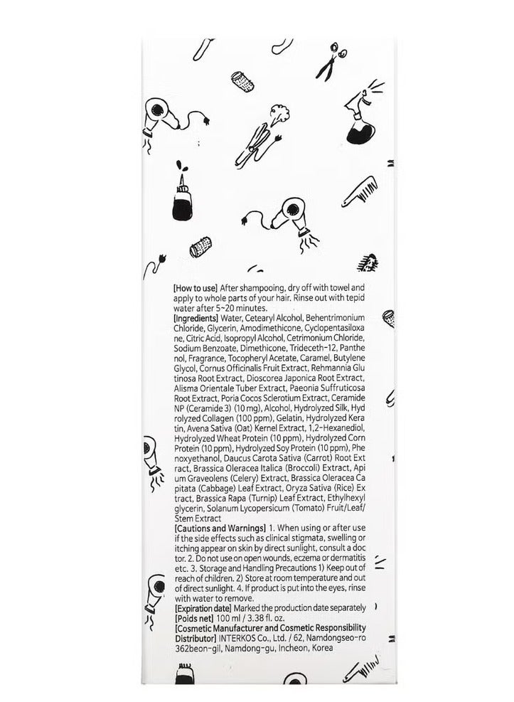 إليزافيكا بروتين معالج للشعر Cer-100 بالكولاجين لون أبيض 100ملليلتر - Image 5