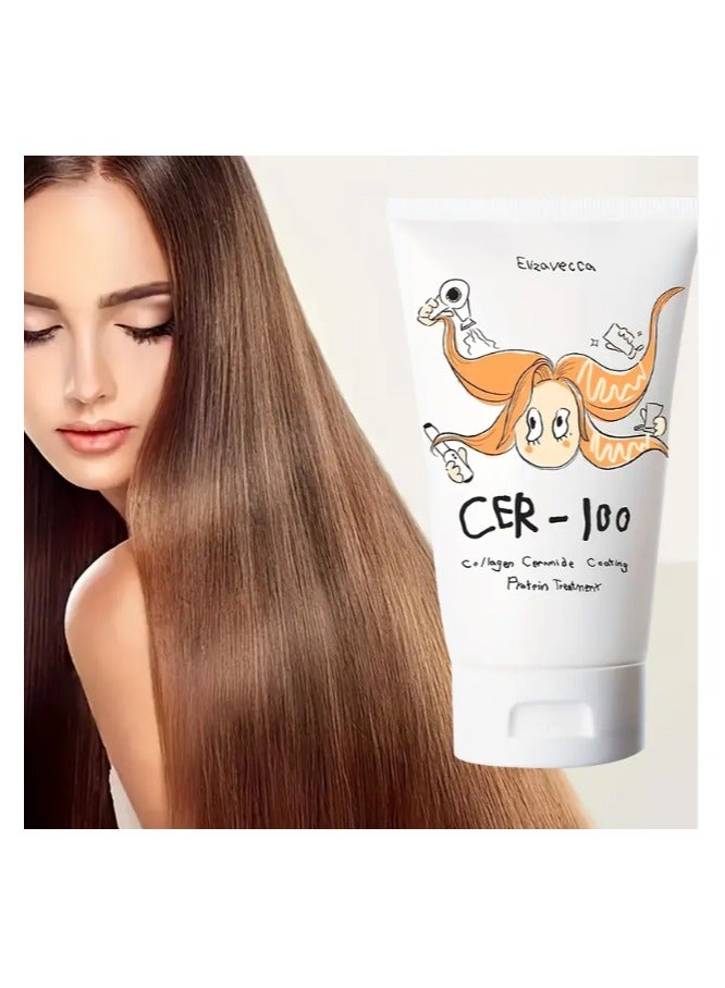 إليزافيكا بروتين معالج للشعر Cer-100 بالكولاجين لون أبيض 100ملليلتر - Image 1