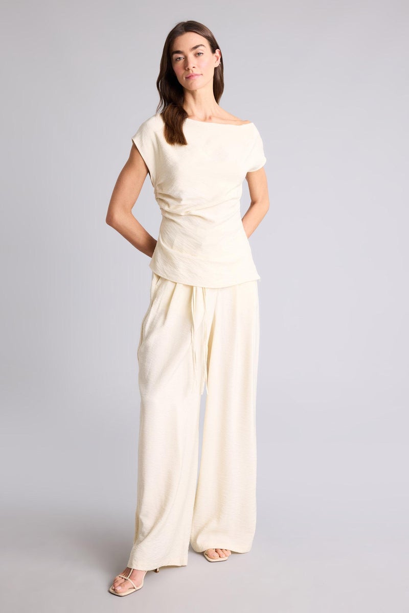 DeFacto Yellow Woman Wide Leg With Pockets Trousers Casual - Image 2