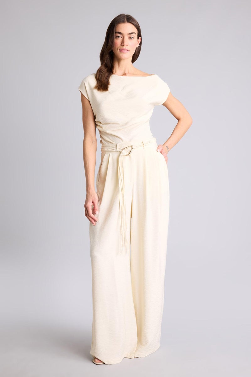 DeFacto Yellow Woman Wide Leg With Pockets Trousers Casual - Image 4