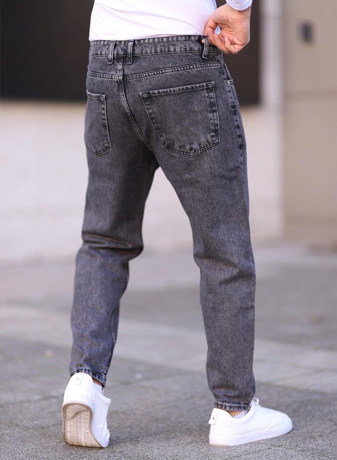 trendyol Gray Mens Boyfriend Jeans Denim Pants TMNAW25JE00020 - Image 5