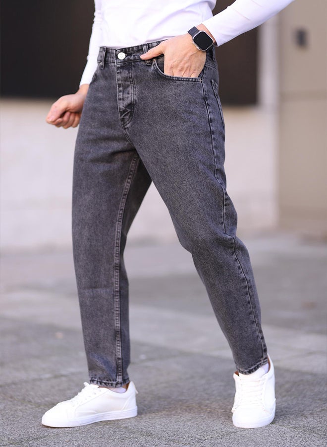 trendyol Gray Mens Boyfriend Jeans Denim Pants TMNAW25JE00020 - Image 3