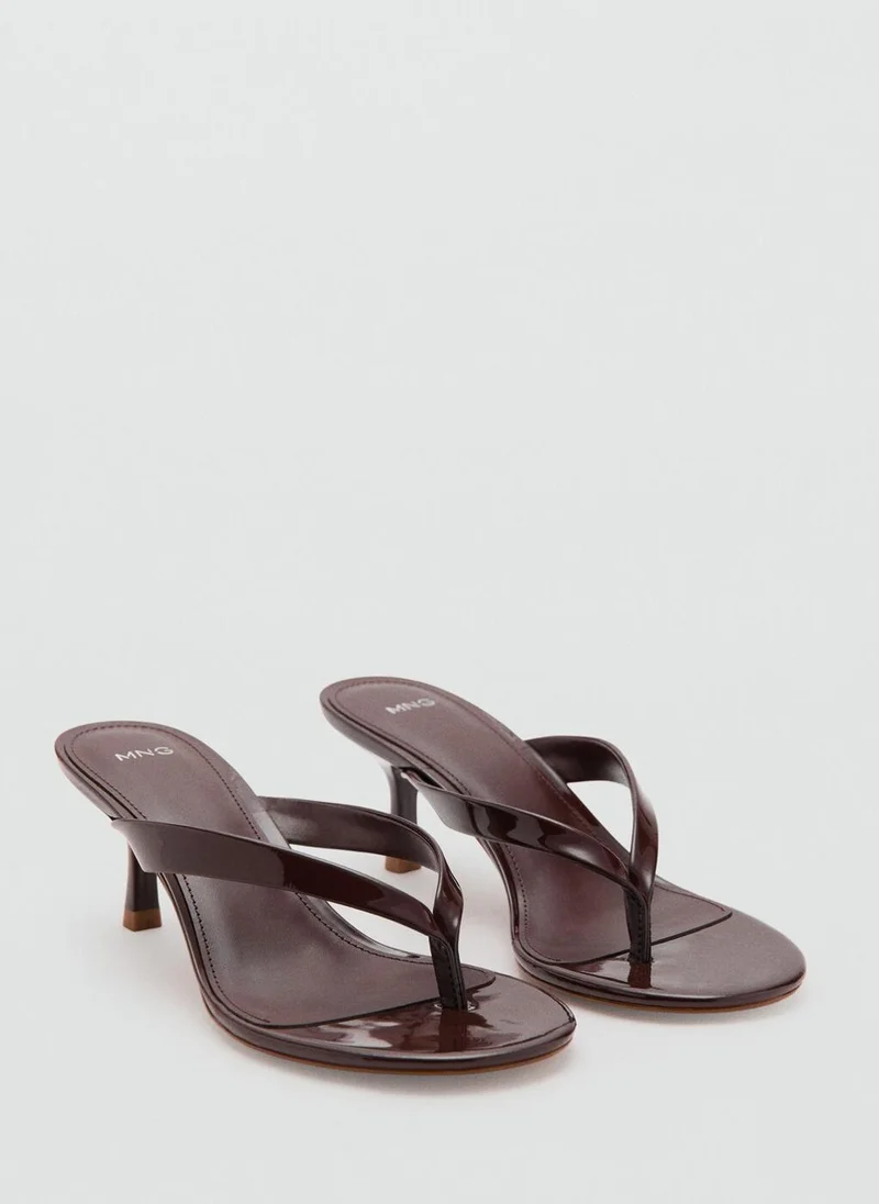 MANGO Strappy heeled sandals