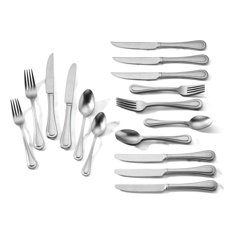 Lenox 893079 Textured Neutrals 24Piece Flatware Set