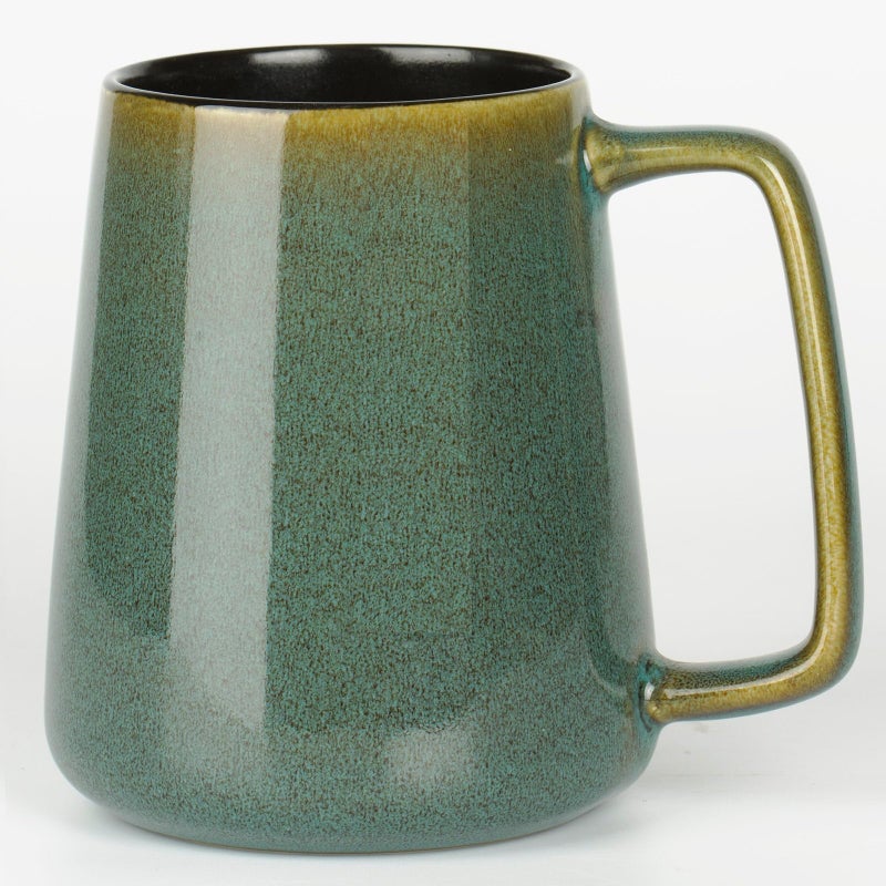 HYTYSKAR 24 OZ Extra Large Ceramic Coffee Mug Jumbo Coffee Mugs Big Tea Cups with a Large Handle for Office and Home Microwave and Dishwasher Safe 24 OZ Green