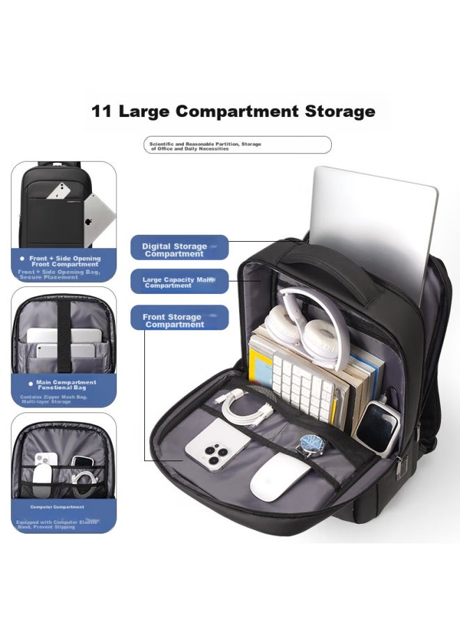Taikesen Backpack For Men, 15.6-inch Laptop Bag, 14l Large Capacity Travel Business Backpack, College Student Schoolbag - Image 2