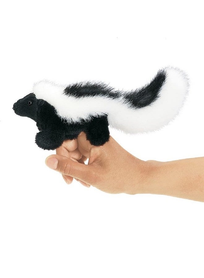 Folkmanis Mini Skunk Finger Puppet, Multi-Colored (2647) - Image 1