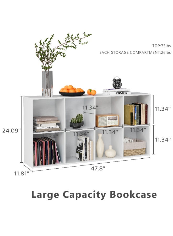 Chogori Wooden Cube Storage Organizer with Closed Back Panel, 11in Cube Shelf Opening, Bookshelf, Display Shelf,Closet Cabinet for Home and Office - Image 2