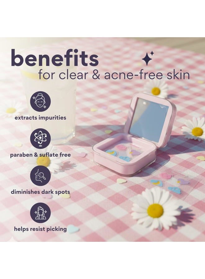 dearcloud Hydrocolloid Blemish Patches, Pimple Patches for Face, Acne Spot Treatment With Niacinamide & Salicylic Acid - Zit Clarity (24 Count + Compact Case) - Image 3