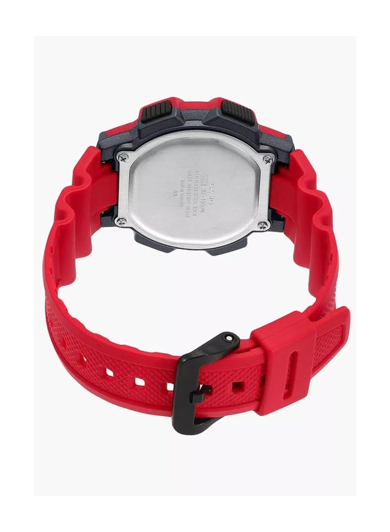كاسيو AE-1000W-4AV ساعة رقمية مقاومة للماء للرجال، 48 مم، أحمر - Image 2