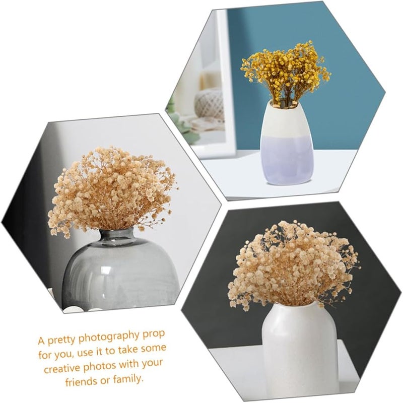 Natural Preserved Gypsophila Dried Flowers Bouquet 6Pcs Wedding Home Decor Box Set - Image 3