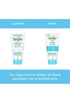 simple Water Boost Micellar Facial Wash 150Ml 100% Soapfree Facewash For Dewy Hydrated Skin For Normal To Dry Skin  - Image 2