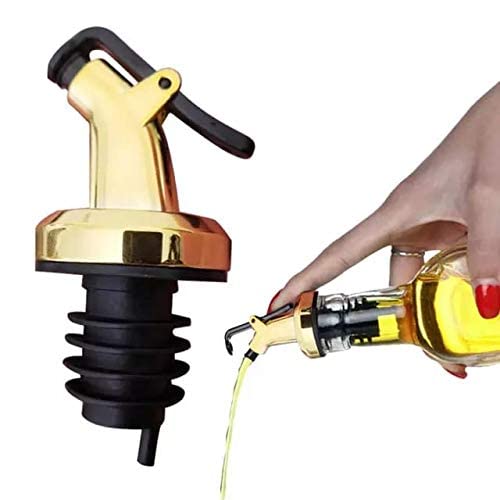 CherryBox Designer Glass Oil Vinegar Dispenser Bottle for Kitchen Stainless Steel LeakProof Cork Oil Pourer and Holder 320ml Pink - Image 4