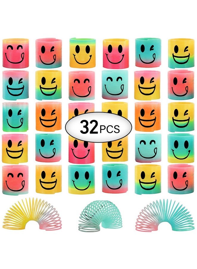 AZEN 32 Pcs Mini Spring Party Favors For Kids 3-5 4-8, Goodie Bags Stuffers For Birthday Party, Classroom Prizes Kids Prizes, Small Bulk Toys Gifts (4 Smile) - Image 1