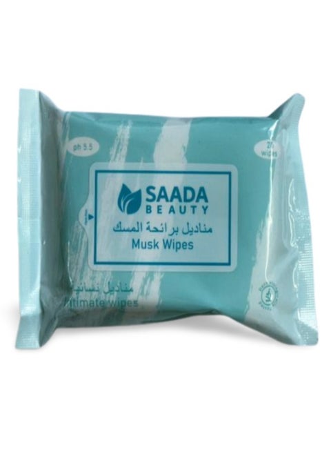 Musk Intimate Wipes 20 Wipes