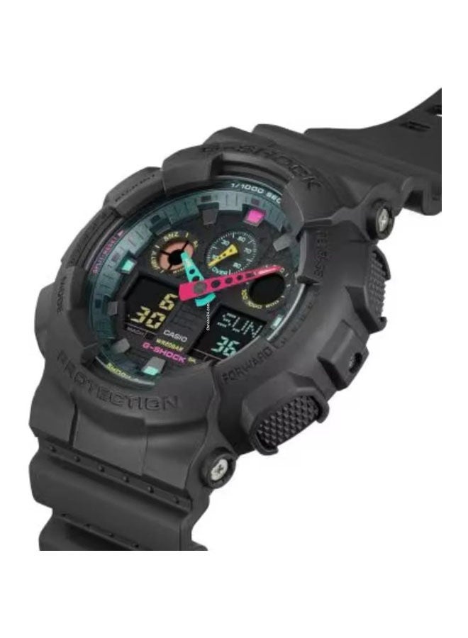 جي شوك ساعة يد من راتينج عقارب و رقمي GA-100MF-1ADR - Image 2