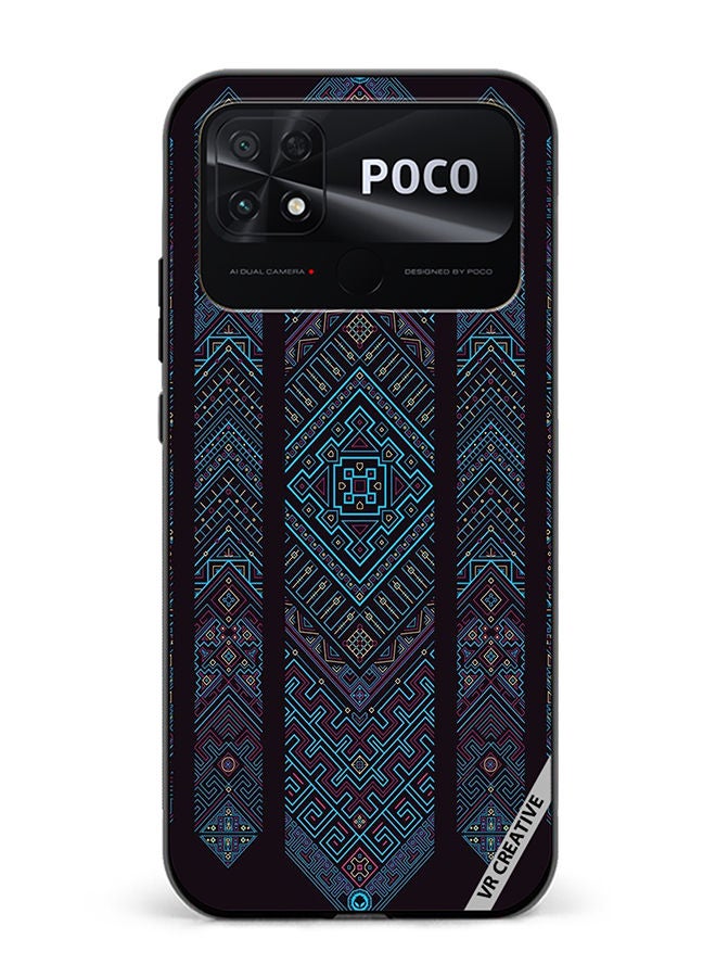 VR CREATIVE Protective Case Cover For Xiaomi Poco C40 Mandala Design Multicolour - Image 1