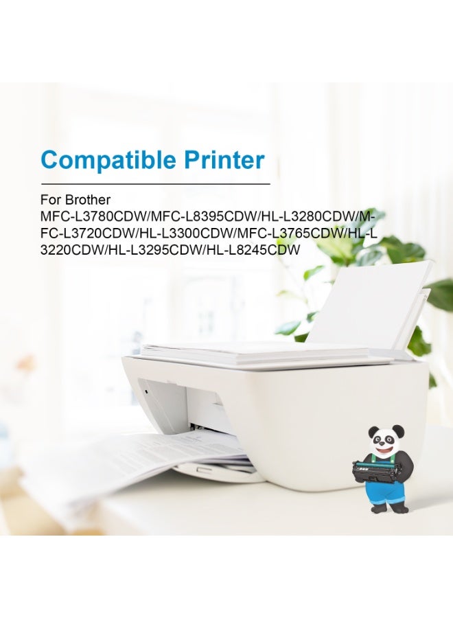 استا خرطوشة حبر أصفر ASTA TN-229XL مزودة بشريحة، متوافقة مع طابعات Brother MFC-L3780CDW، MFC-L8395CDW، HL-L3280CDW، MFC-L3720CDW، HL-L3300CDW، MFC-L3765CDW، HL-L3220CDW، HL-L3295CDW، HL-L8245CDW. طباعة عالية الجودة، صديقة للبيئة وآمنة. - Image 3