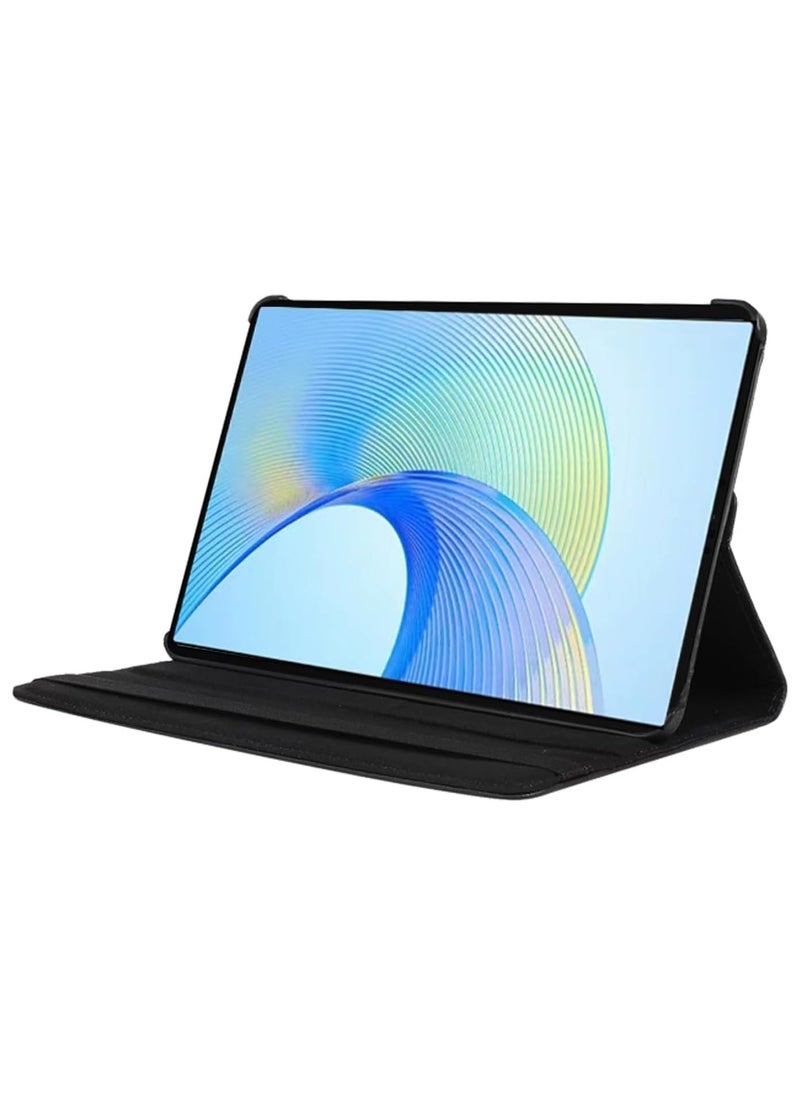 VKL - Case Compatible with Honor Pad X9/Honor Pad X8 Pro Case (11.5" 2023 release) Multifunctional Leather Cover Swivel Unique Stand Anti-Fall Auto Sleep/Wake (Black) - Image 1