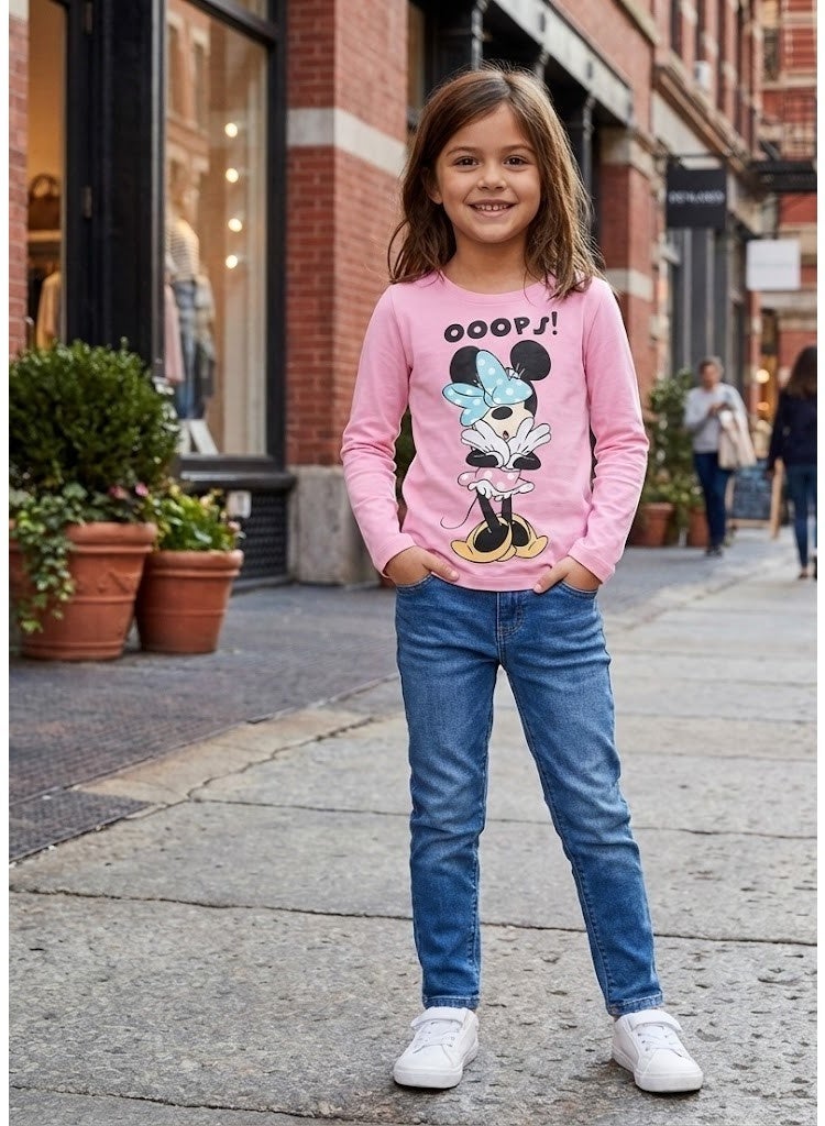 ديزني_ميني_هاوس تي شيرت ميني ماوس للبنات بأكمام طويلة 100% قطن من Kids TV - Image 2