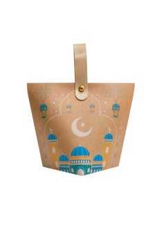 Y&D 60 Pieces Eid Mubarak Ramadan Kraft Paper Bags Candy Packaging Boxes Decorative Gift Boxes Party Supplies 6 Styles  - Image 2